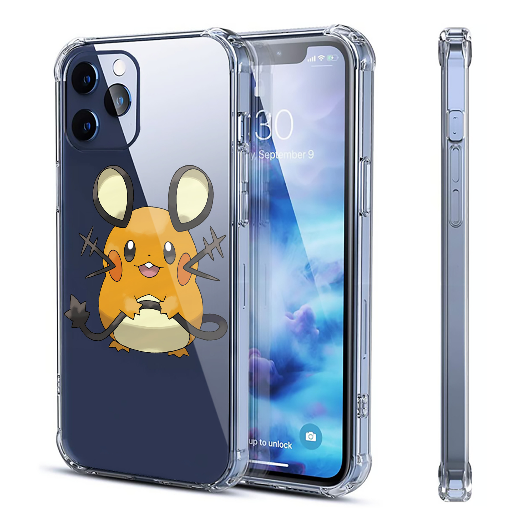 （画像用） ポケットモンスター Pokémon 【iPhone 12シリーズ対応】透明スマホケース（クリアソフトケース）